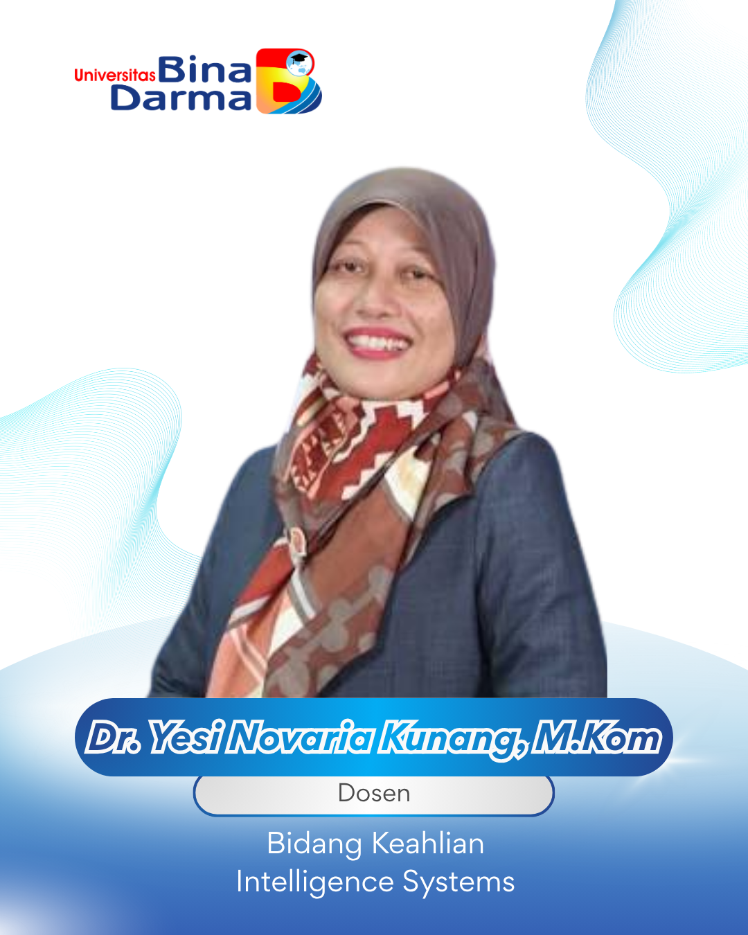 Foto Dr. Yesi Novaria Kunang, ST., M.Kom